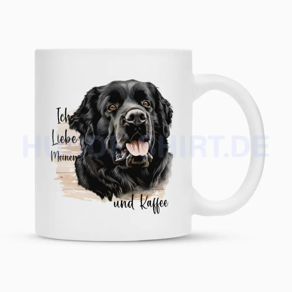 Tasse "Neufundländer schwarz - Ich liebe..." Weiß – hunde-shirt.de