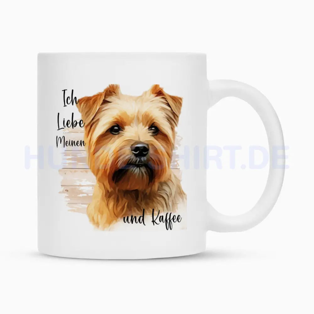 Tasse "Norfolk Terrier - Ich liebe..." Weiß – hunde-shirt.de