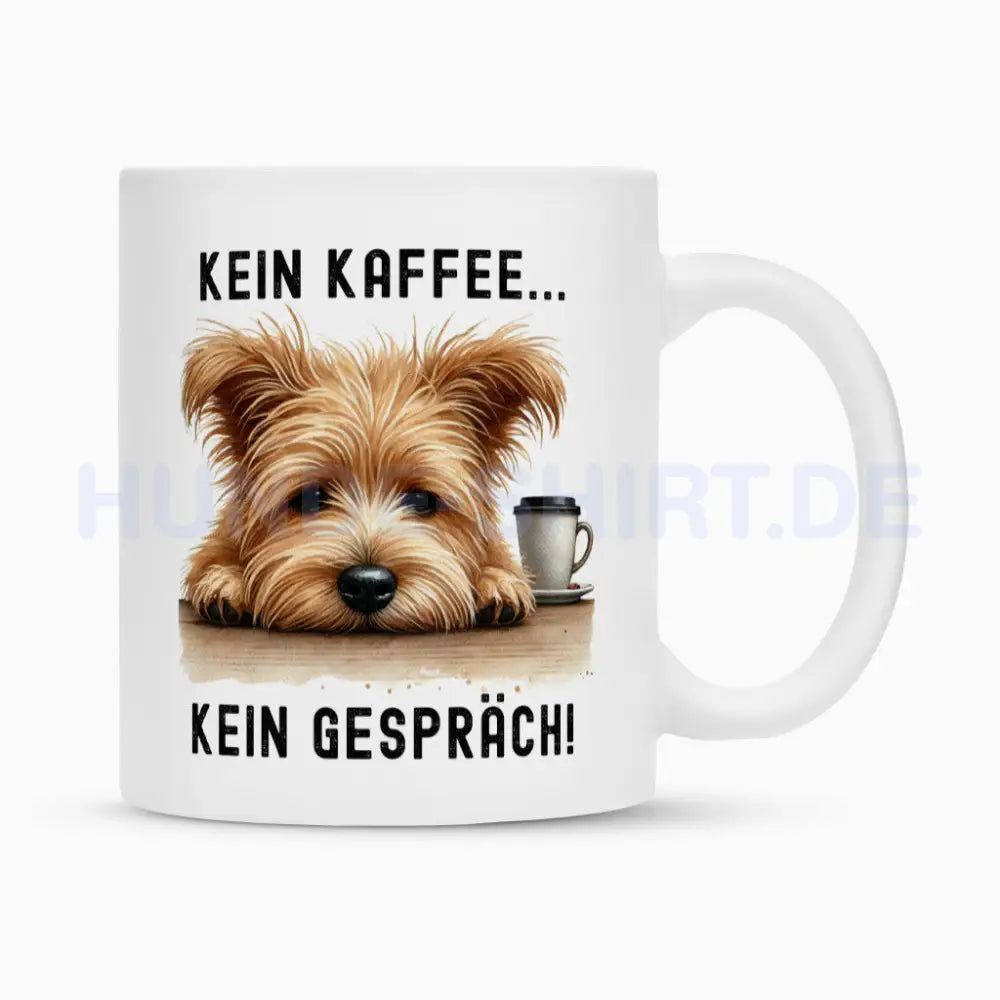 Tasse "Norfolk Terrier - Kein Kaffee..." Weiß – hunde-shirt.de