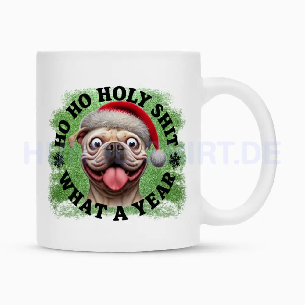 Tasse "OEB ( hell ) - HO HO..." Weiß – hunde-shirt.de