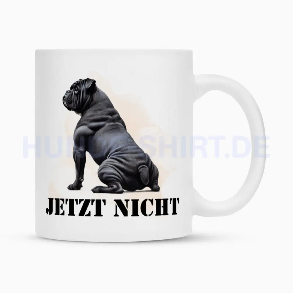 Tasse "OEB ( schwarz ) - JETZT NICHT" Weiß – hunde-shirt.de