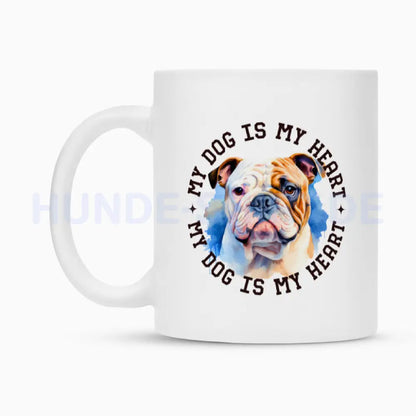 Tasse "Old English Bulldog HEART" – hunde-shirt.de