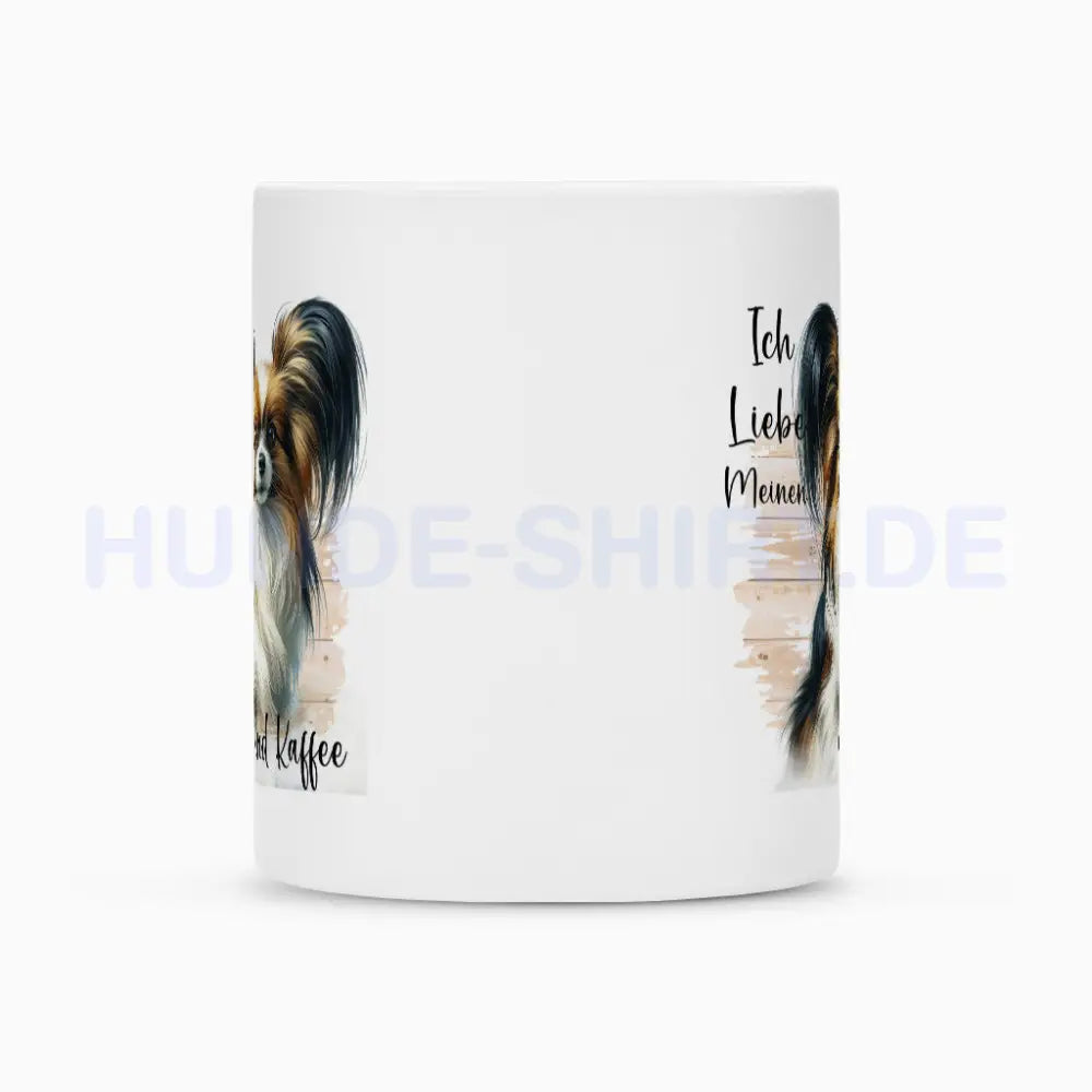 Tasse "Papillon - Ich liebe..." – hunde-shirt.de