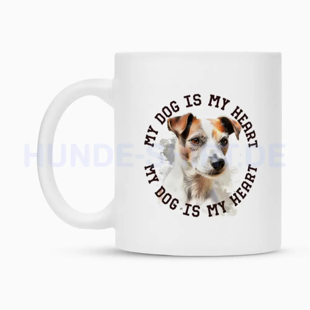 Tasse "Parson Russell Terrier HEART" – hunde-shirt.de