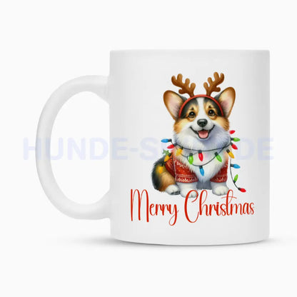 Tasse "Pembroke Welsh Corgi ( Cardigan ) - Merry Christmas" – hunde-shirt.de