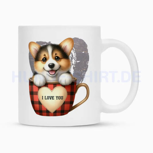 Tasse "Pembroke Welsh Corgi - Cup" Weiß – hunde-shirt.de