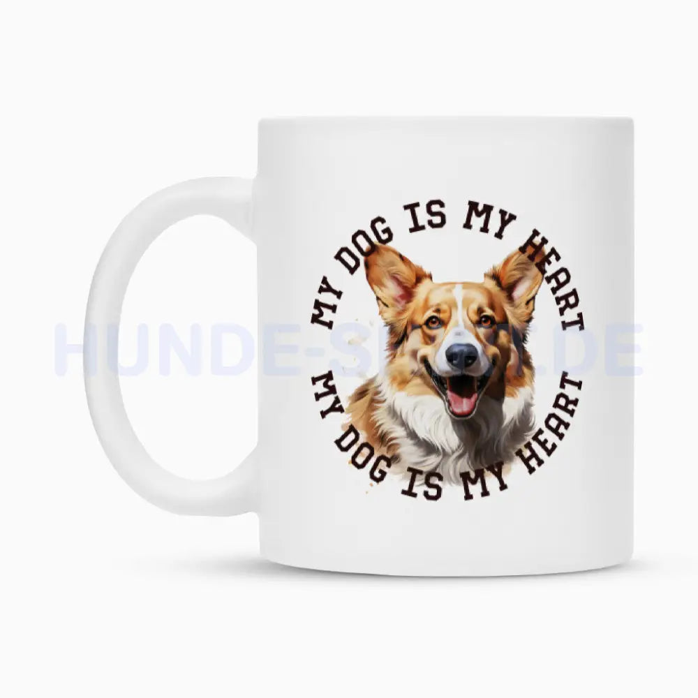 Tasse "Pembroke Welsh Corgi HEART" – hunde-shirt.de