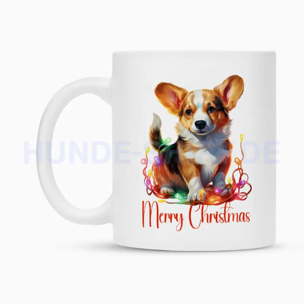 Tasse "Pembroke Welsh Corgi - Merry Christmas" – hunde-shirt.de