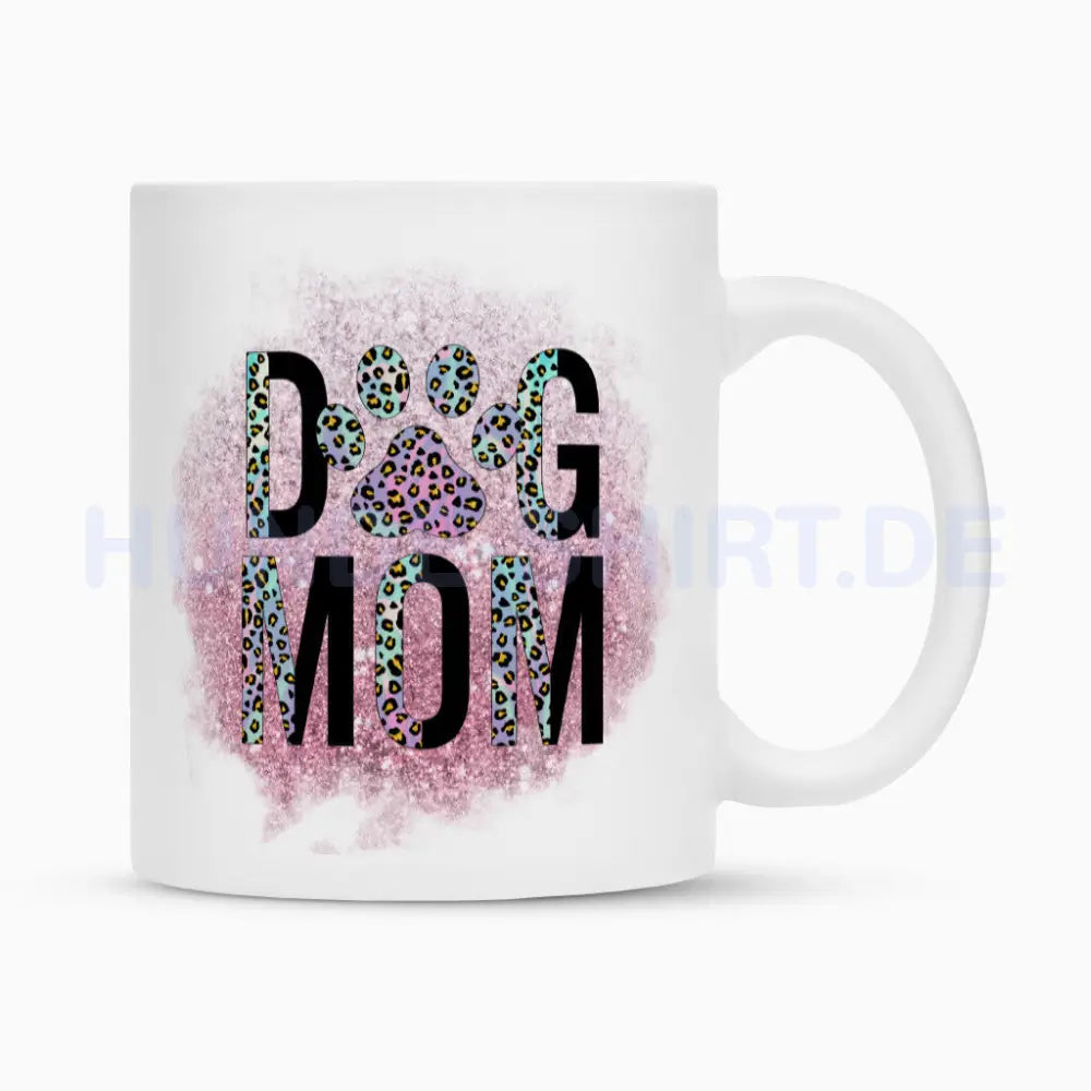 Tasse "Pink Dog MOM" Weiß – hunde-shirt.de