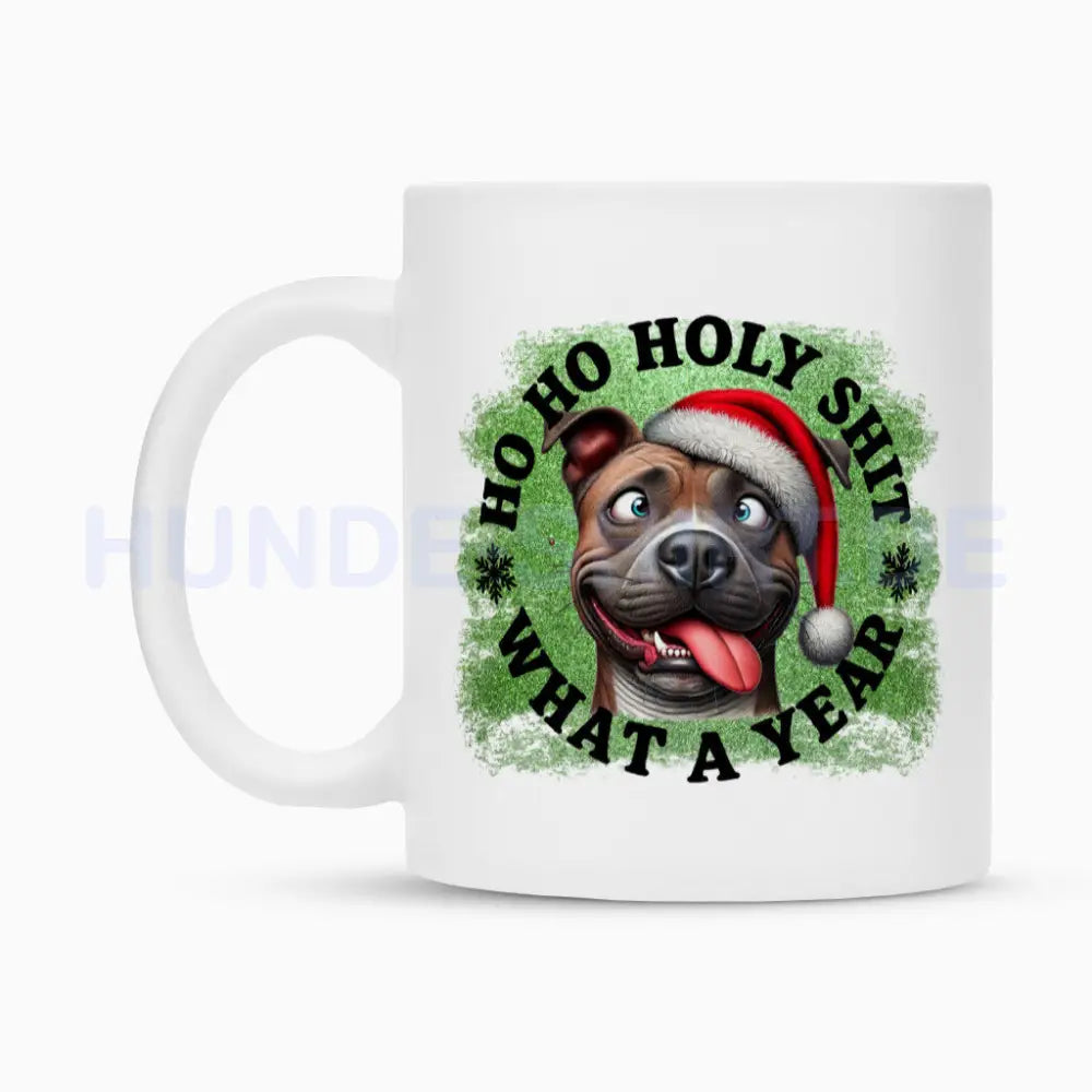 Tasse "Pit Bull - HO HO..." – hunde-shirt.de