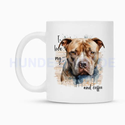 Tasse "Pit Bull - I love..." – hunde-shirt.de