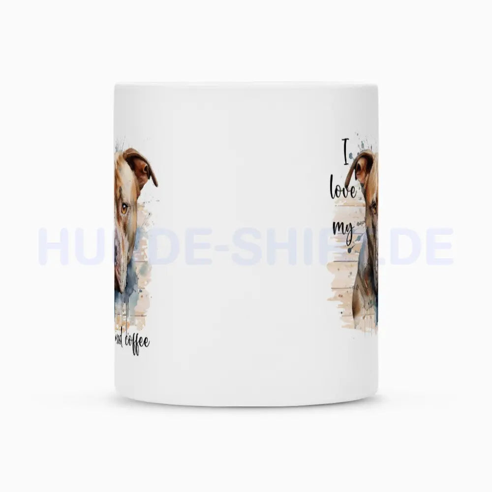 Tasse "Pit Bull - I love..." – hunde-shirt.de