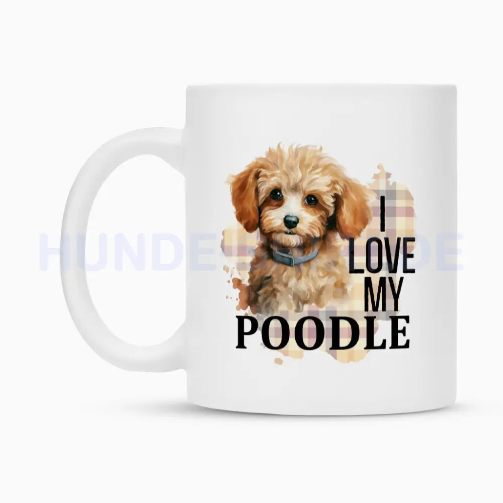 Tasse "Pudel ( englisch ) - I love..." – hunde-shirt.de