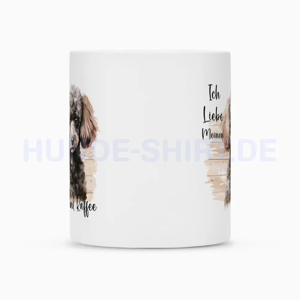 Tasse "Pudel ( grau ) - Ich liebe..." – hunde-shirt.de