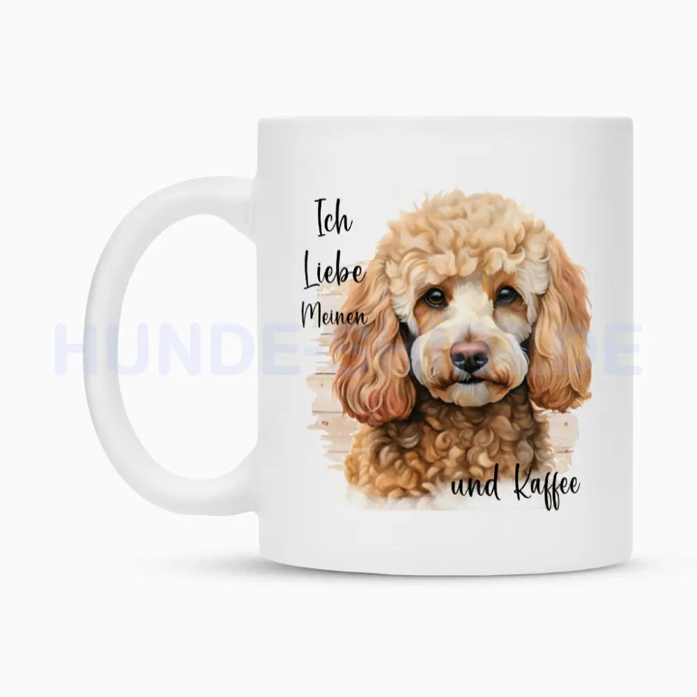 Tasse "Pudel ( hell ) - Ich liebe..." – hunde-shirt.de