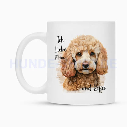 Tasse "Pudel ( hell ) - Ich liebe..." – hunde-shirt.de