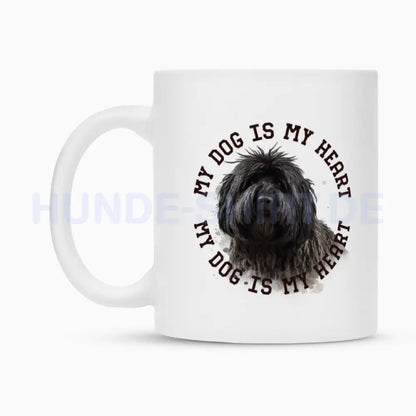 Tasse "Puli schwarz HEART" – hunde-shirt.de