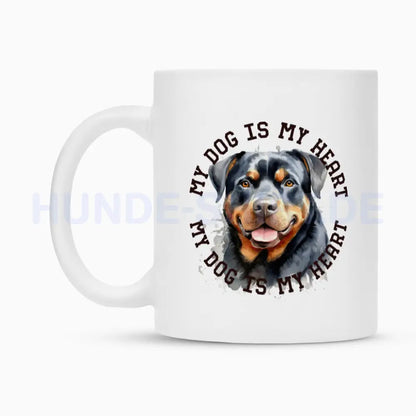 Tasse "Rottweiler HEART 2" – hunde-shirt.de