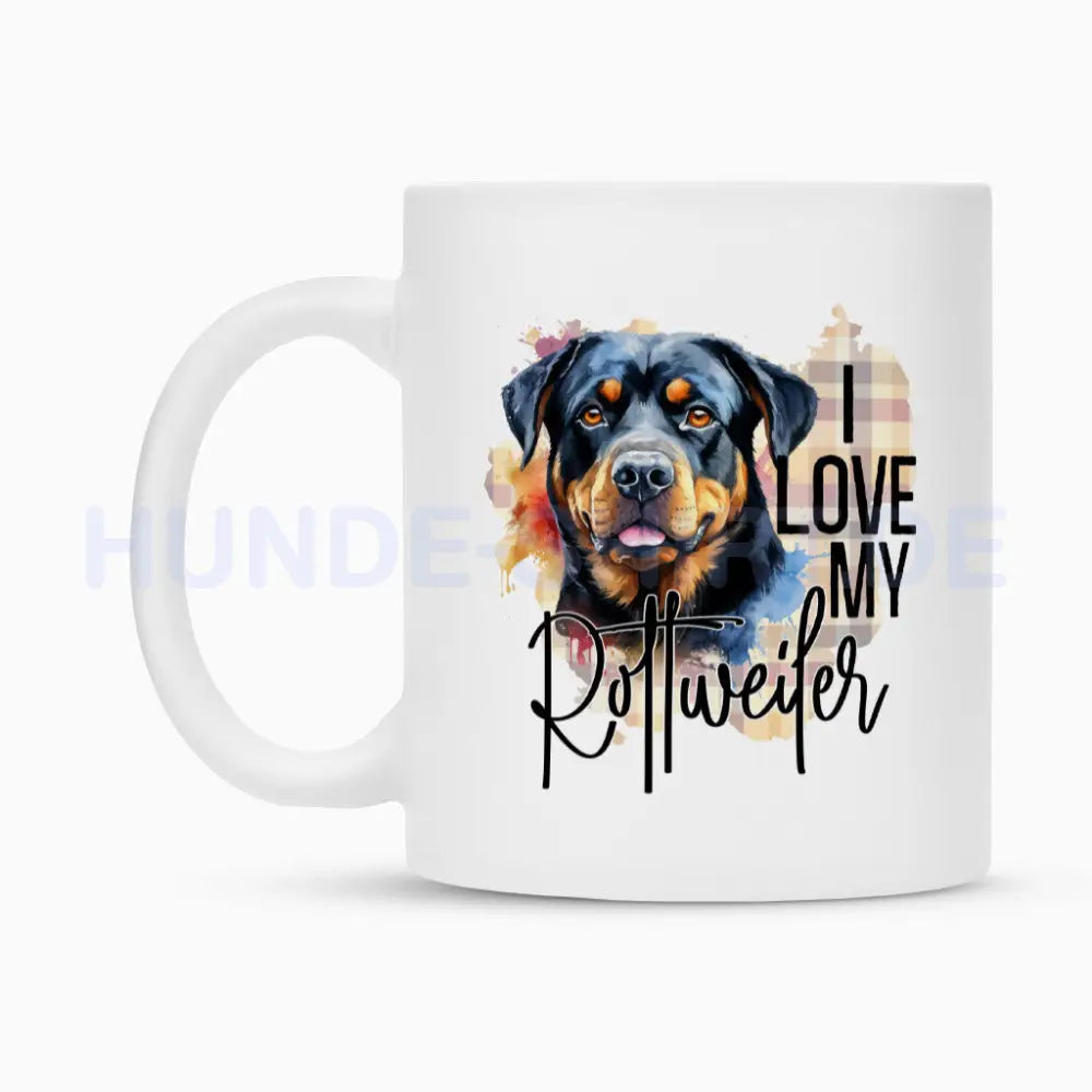 Tasse "Rottweiler - I love..." – hunde-shirt.de