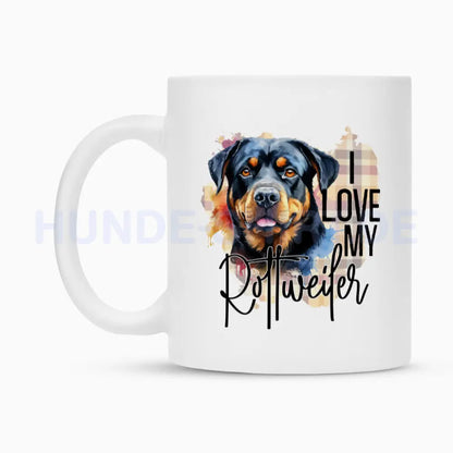 Tasse "Rottweiler - I love..." – hunde-shirt.de