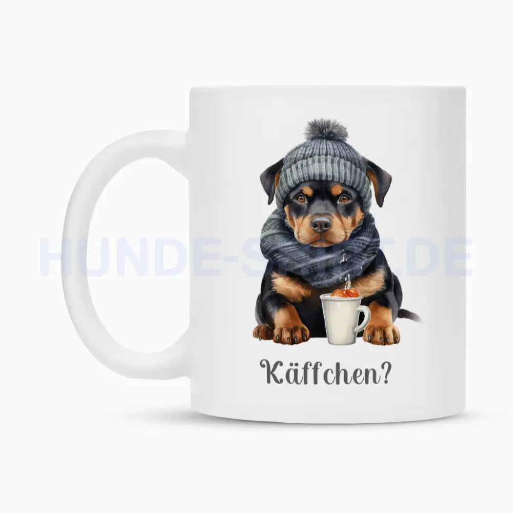 Tasse "Rottweiler - Käffchen?" – hunde-shirt.de