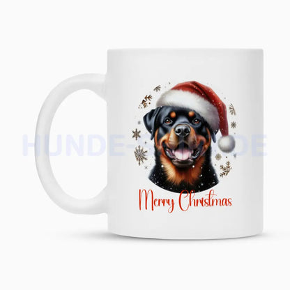 Tasse "Rottweiler - Merry Christmas" – hunde-shirt.de