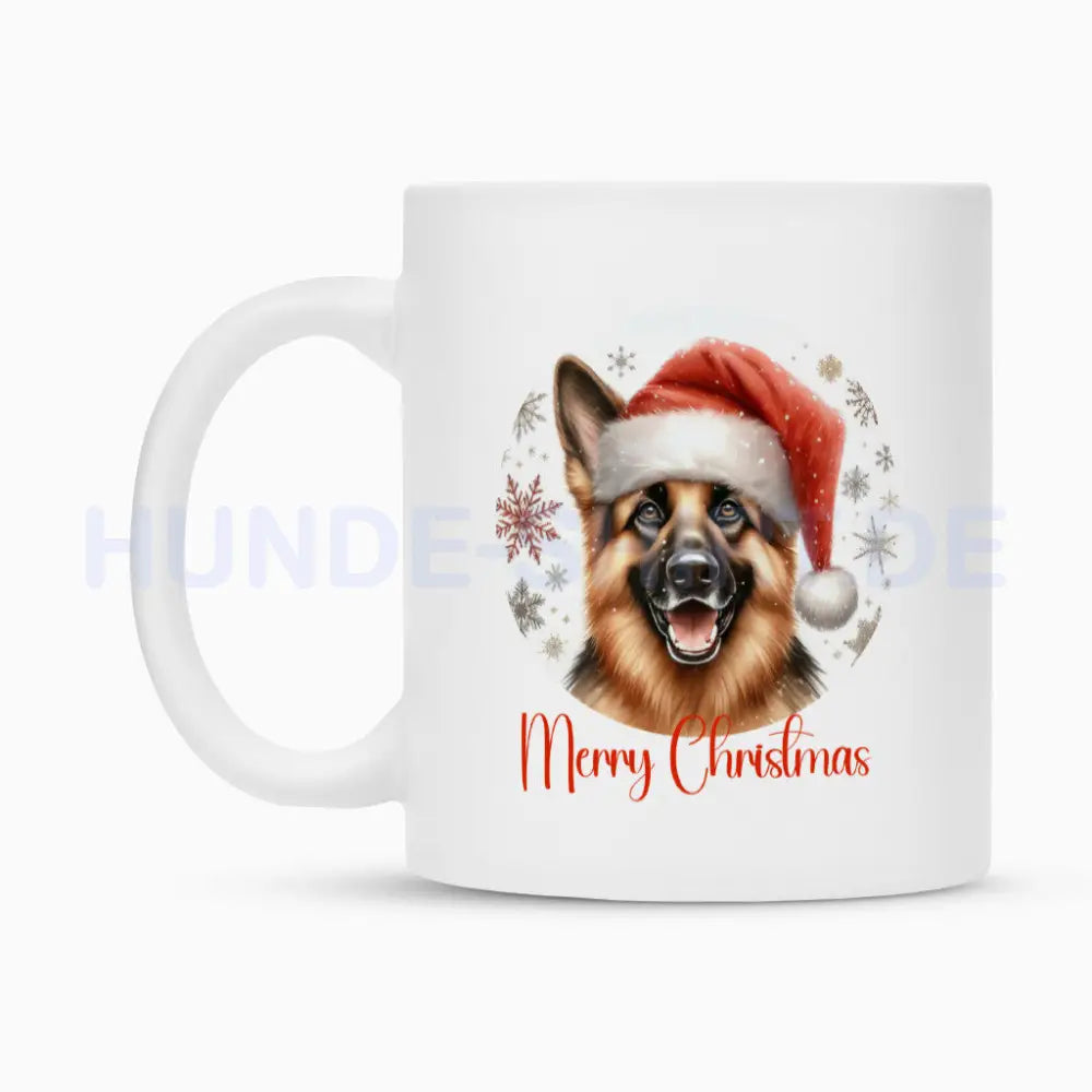 Tasse "Schäferhund - Merry Christmas" – hunde-shirt.de