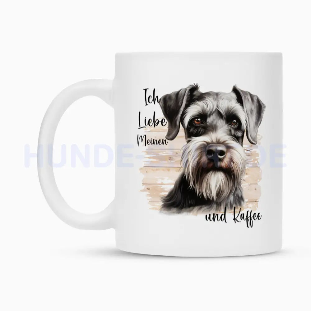 Tasse "Schnauzer ( dunkel ) - Ich liebe..." – hunde-shirt.de