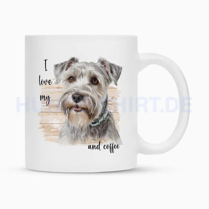 Tasse "Schnauzer - I love my..." Weiß – hunde-shirt.de