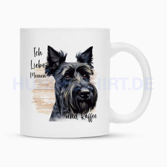 Tasse "Scottish Terrier - Ich liebe..." Weiß – hunde-shirt.de