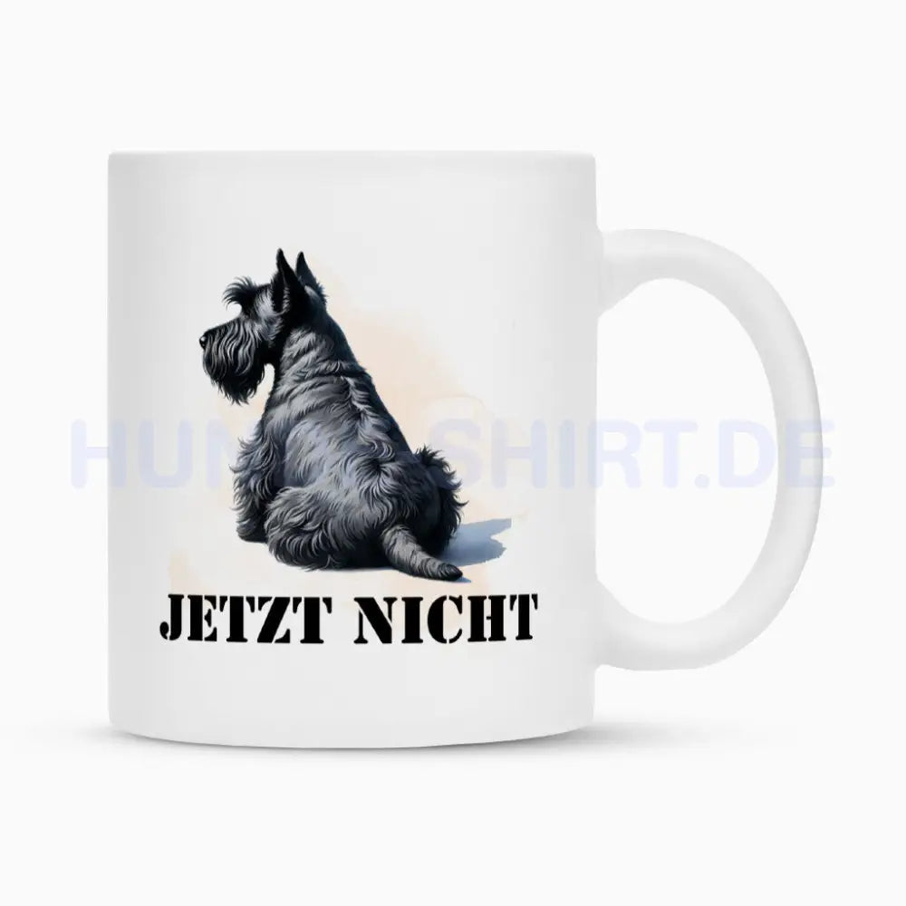 Tasse "Scottish Terrier - JETZT NICHT" Weiß – hunde-shirt.de