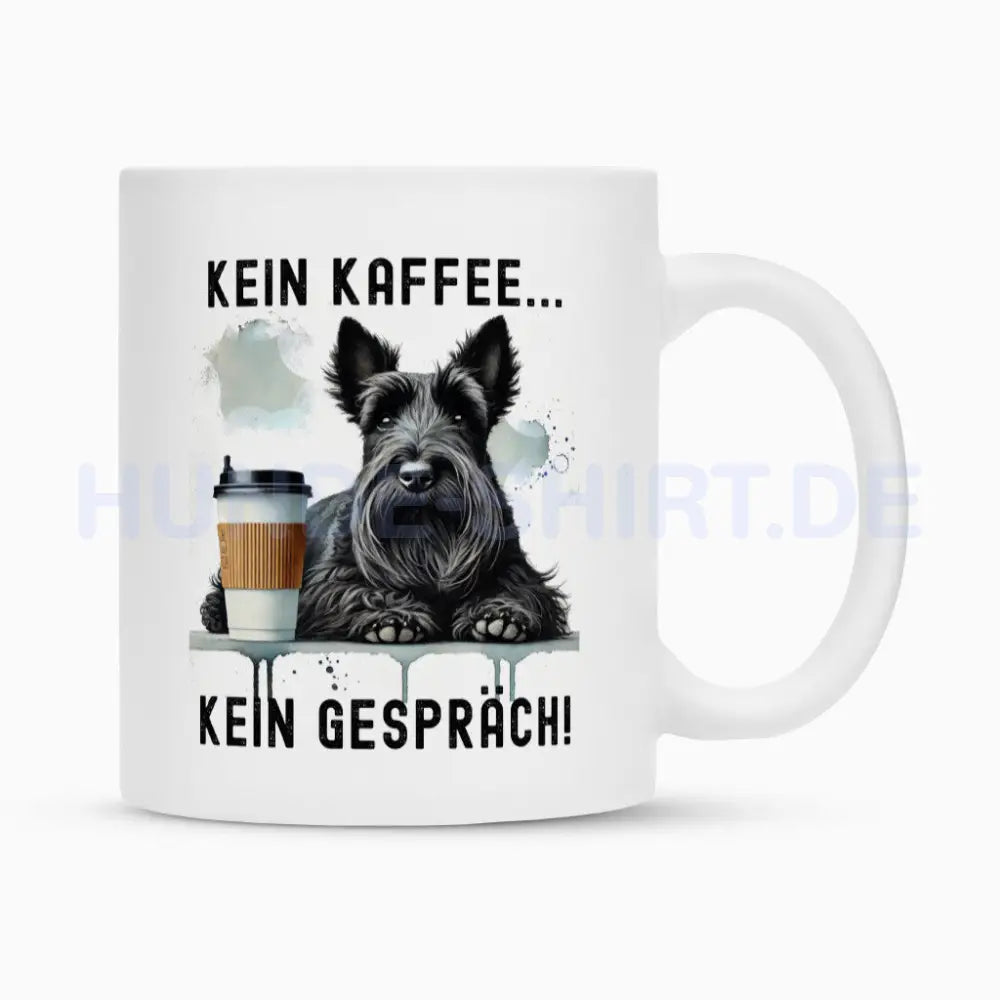 Tasse "Scottish Terrier - Kein Kaffee..." Weiß – hunde-shirt.de