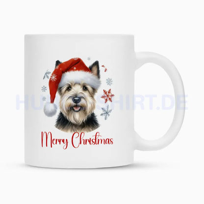 Tasse "Scottish Terrier - Merry Christmas" Weiß – hunde-shirt.de