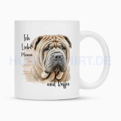 Tasse "Shar Pei - Ich liebe..." Weiß – hunde-shirt.de