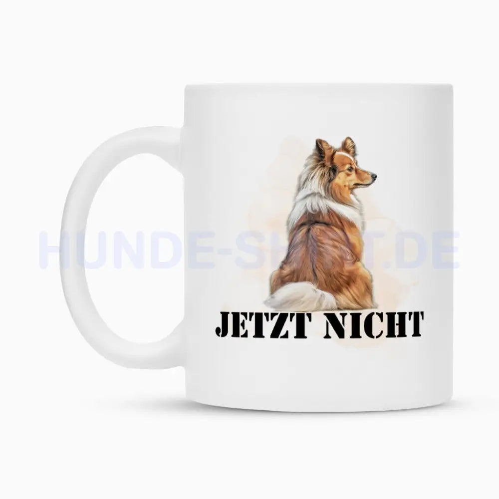 Tasse "Sheltie - JETZT NICHT" – hunde-shirt.de