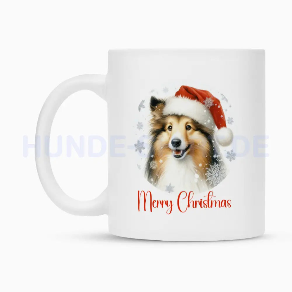 Tasse "Sheltie - Merry Christmas" – hunde-shirt.de