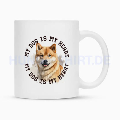 Tasse "Shiba Inu HEART" Weiß – hunde-shirt.de