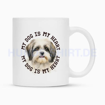 Tasse "Shih Tzu grau weiß" Weiß – hunde-shirt.de