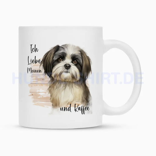 Tasse "Shih Tzu - Ich liebe..." Weiß – hunde-shirt.de