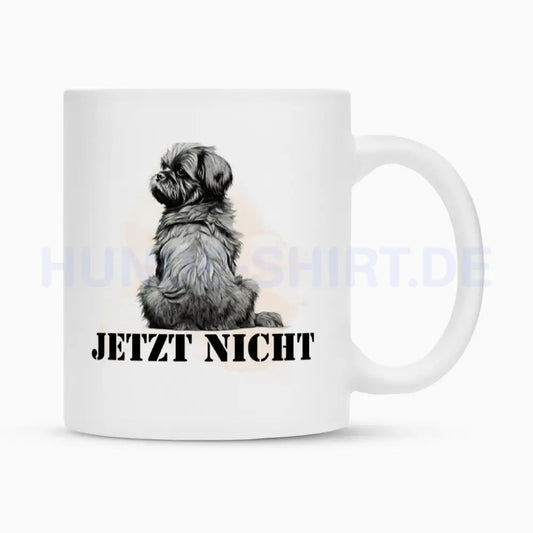 Tasse "Shih Tzu - JETZT NICHT" Weiß – hunde-shirt.de