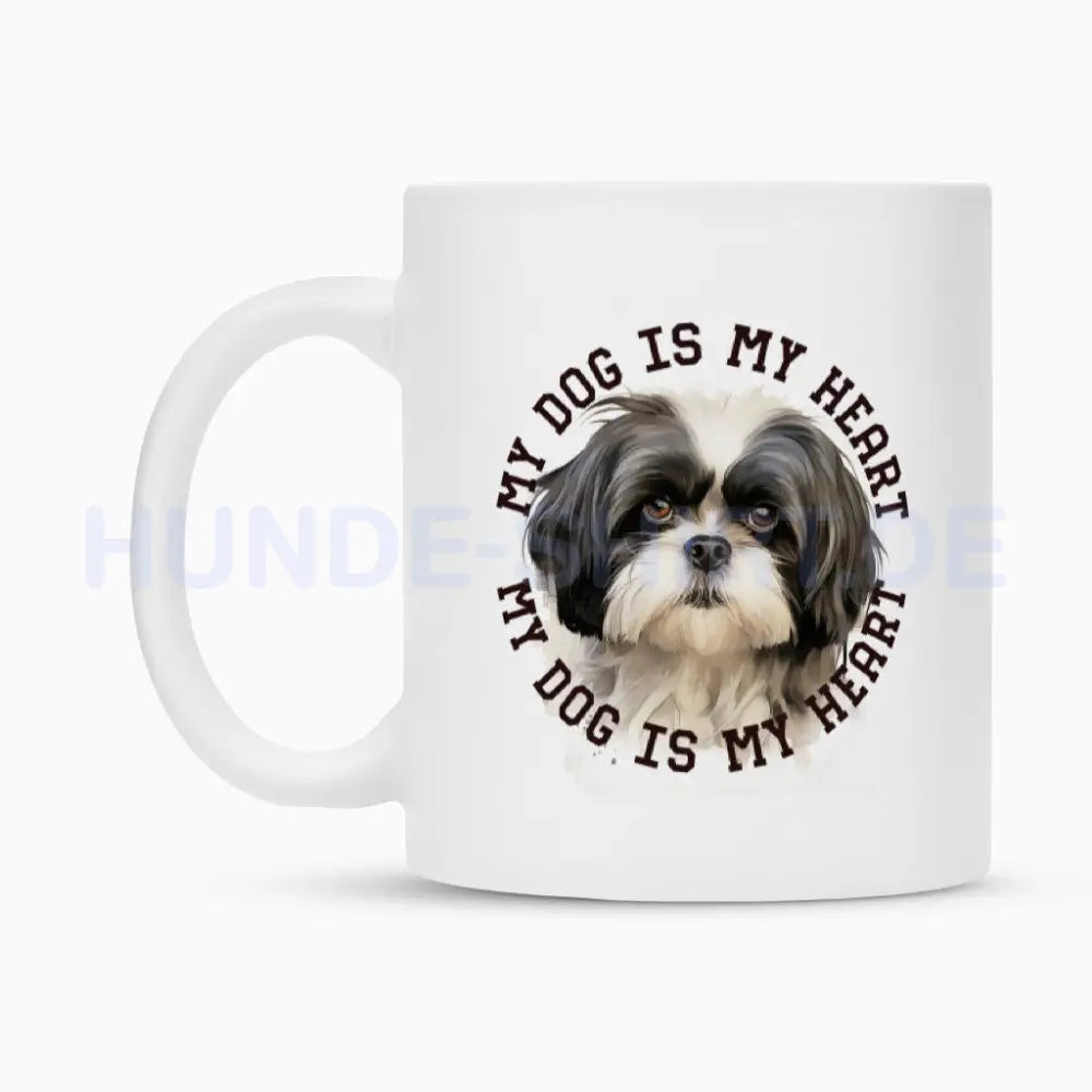 Tasse "Shih Tzu schwarz weiß" – hunde-shirt.de