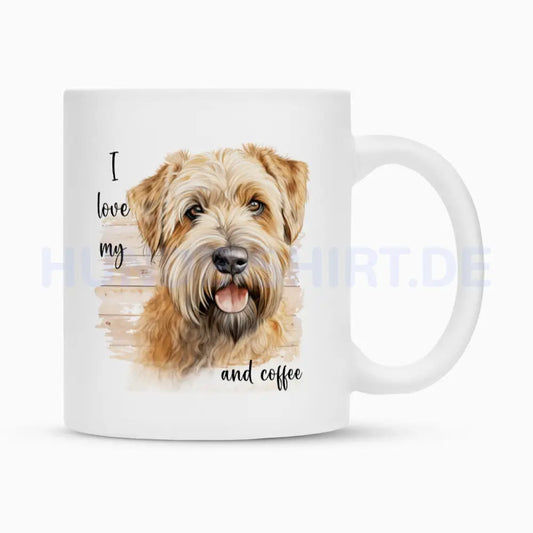 Tasse "Soft Coated Wheaten - I love..." Weiß – hunde-shirt.de