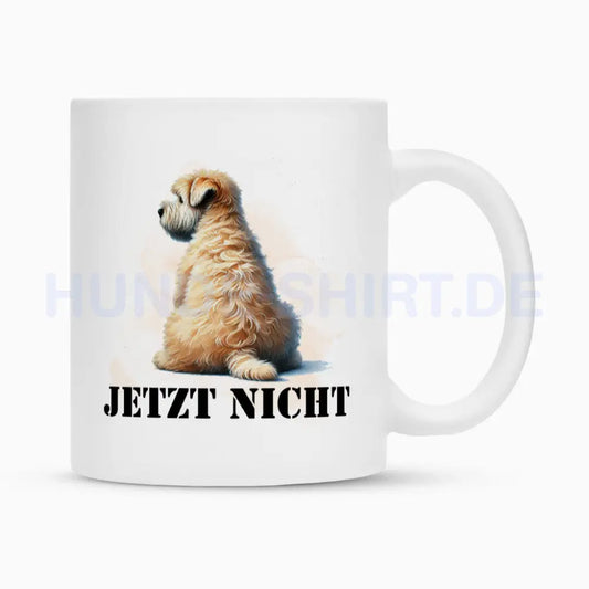 Tasse "Soft Coated Wheaten - JETZT NICHT" Weiß – hunde-shirt.de