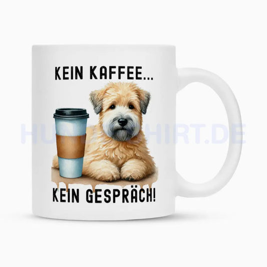 Tasse "Soft Coated Wheaten - Kein Kaffee..." Weiß – hunde-shirt.de