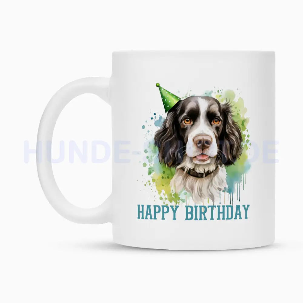 Tasse "Springer Spaniel - Happy Birthday BLUE" – hunde-shirt.de