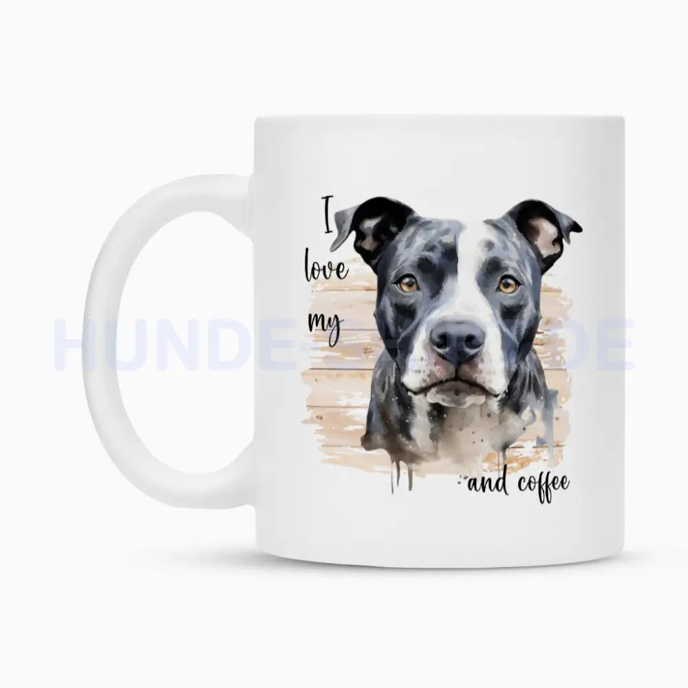 Tasse "Staffordshire Bull Terrier - I love..." – hunde-shirt.de