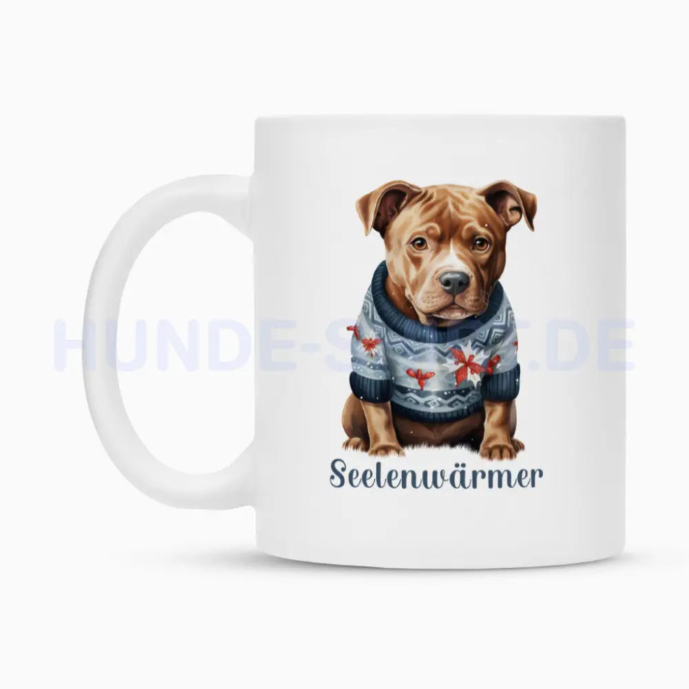 Tasse "Staffordshire Bull Terrier - Seelenwärmer" – hunde-shirt.de