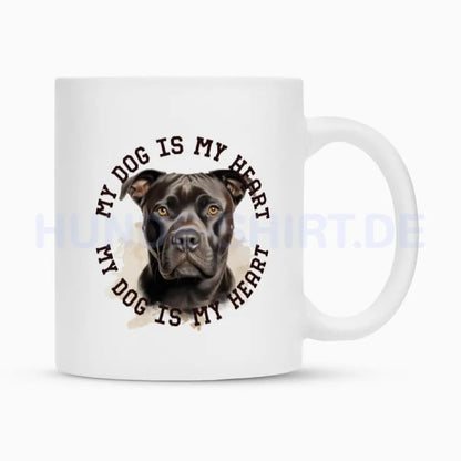 Tasse "Staffordshire Terrier" Weiß – hunde-shirt.de