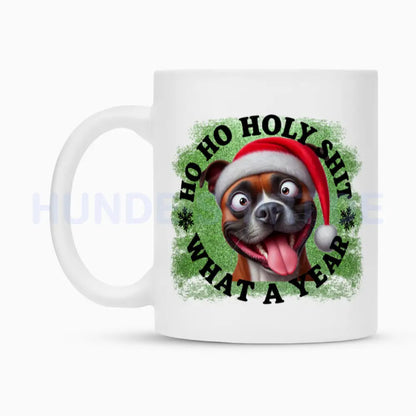 Tasse "Staffordshire Terrier - HO HO..." – hunde-shirt.de