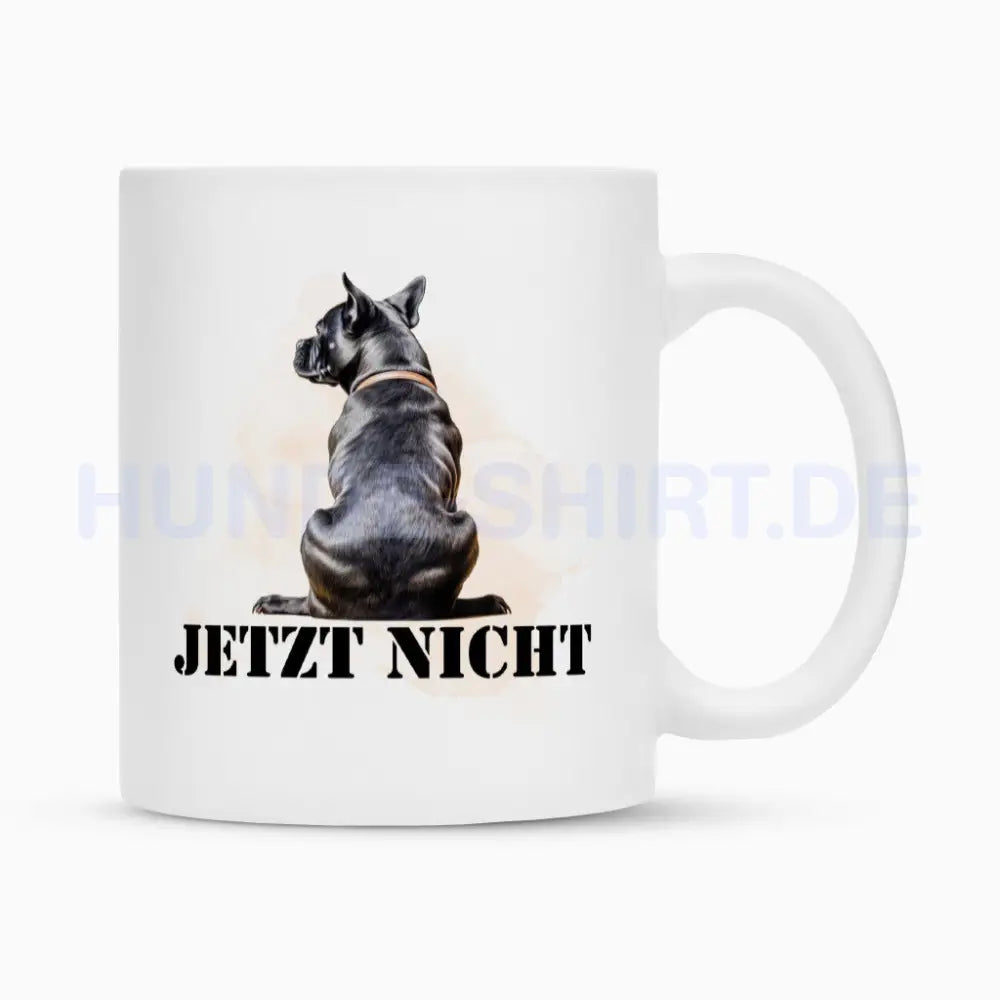 Tasse "Staffordshire Terrier - JETZT NICHT" Weiß – hunde-shirt.de